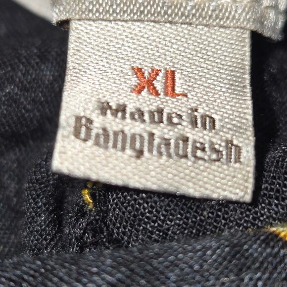 Decree Womens XL Shorts Flowy Gold Chain All Over Print Pockets Beach Festival - Picture 13 of 14